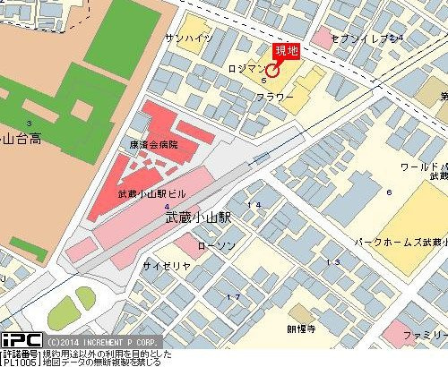 ロジマン武蔵小山の地図
