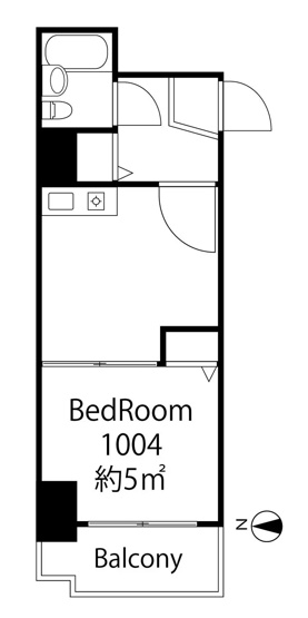 【間取り】 | AP1041 ライオンズマンション御徒町第三 1004 | 



