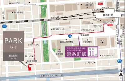 【地図】 | パークアクシス錦糸町ＷＥＳＴ