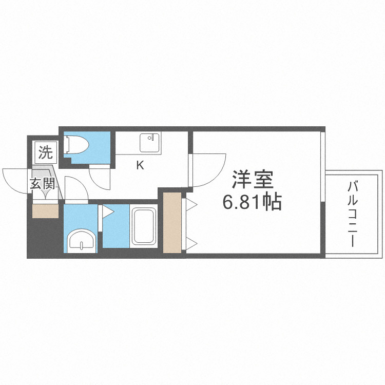 フォーリアライズ難波シエロの間取り