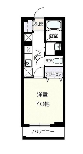 カーサ・フジの間取り|間取りです。