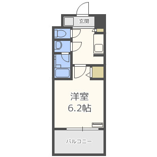 スプランディッド難波Ⅱの間取り