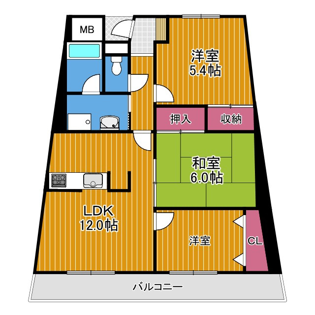 エスポアール岩根の間取り