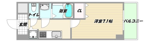 大阪市淀川区東三国４丁目の賃貸マンションの間取り