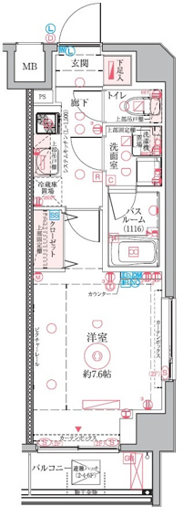 【間取り】 | クレヴィスタ亀戸Ⅵ