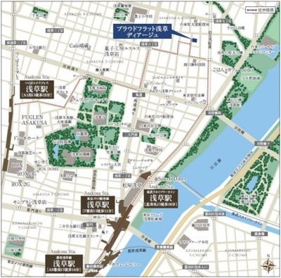 【地図】 | プラウドフラット浅草ディアージュ