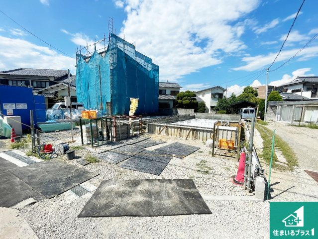 豊中市熊野町　第1期　新築一戸建ての外観|周辺は落ち着いた街並みの住宅地！子育てがしやすい住環境です！まだ未完成ですが、現地でしかわからない事もございます。是非一度ご覧ください。