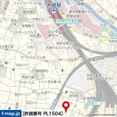 【地図】 | ルーブル大崎参番館