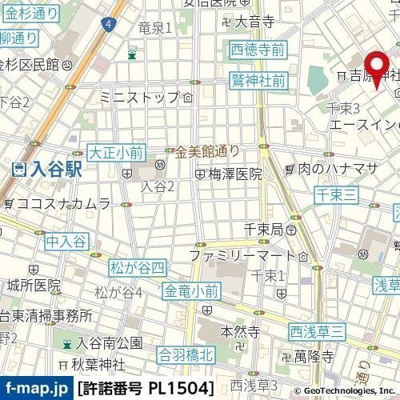 【地図】 | ダイアパレス浅草第二