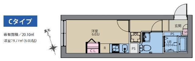 ＣＩＴＹ　ＷＡＬＫ　永福町の間取り|間取りです