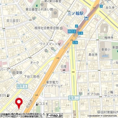 【地図】 | スカイコートヌーベル入谷