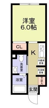 レジス大山の間取り|間取りです。
