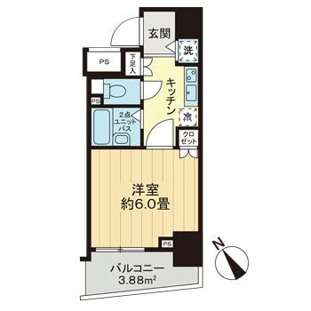 【間取り】 | スカイコートヌーベル池袋