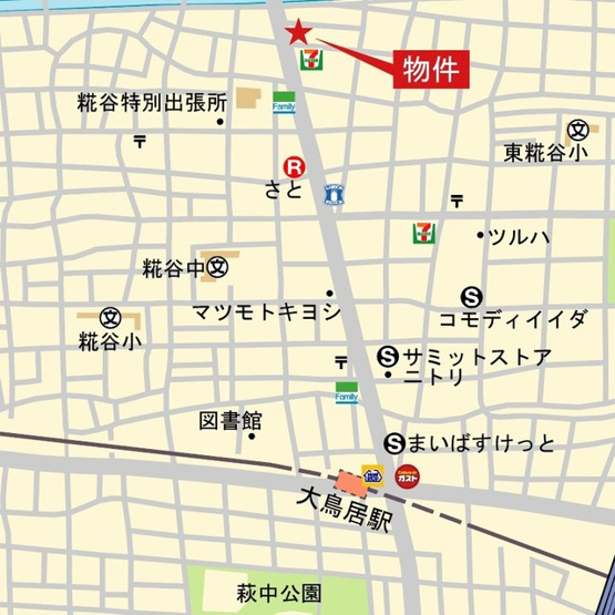 【地図】 | ＲＥＳＩＤＥＮＣＥ　大鳥居