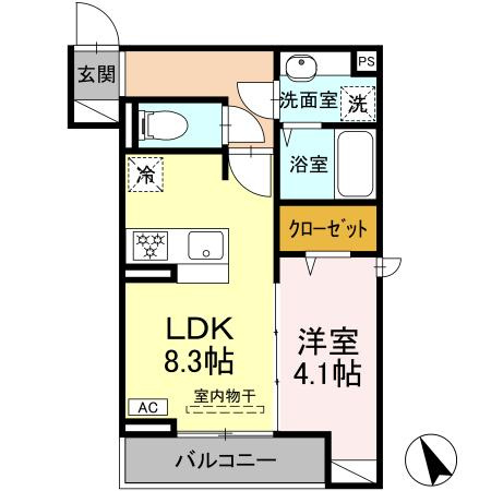 Dアセット飛田給の間取り