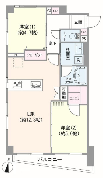 マートルコート杉並方南町の間取り