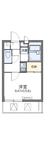 レオパレス丸山本通の間取り
