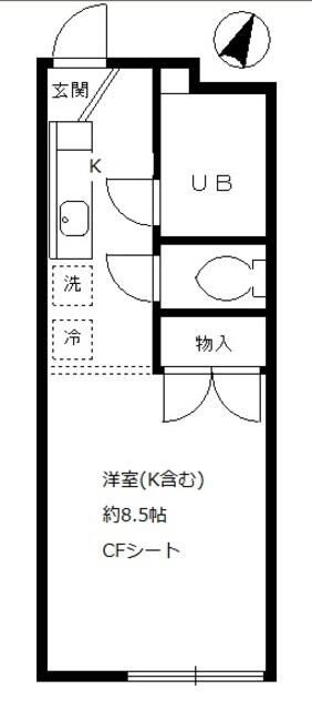 コルシード祐天寺の間取り