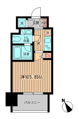 【間取り】 | 新品家具付きマンション大森北10(KaGood東京) | ※間取りと異なる場合は現状を優先します。