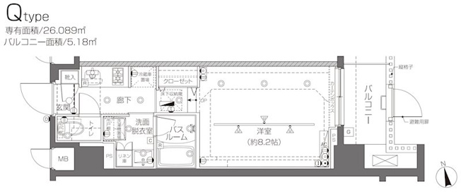 【間取り】 | 新品家具付きマンション北大塚9(KaGood東京) | ※間取りと異なる場合は現状を優先します。