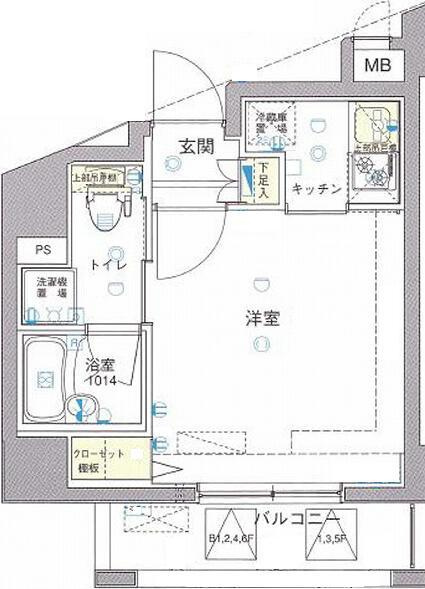 ワイズ　ル・リオン新宿中井の間取り|間取りです