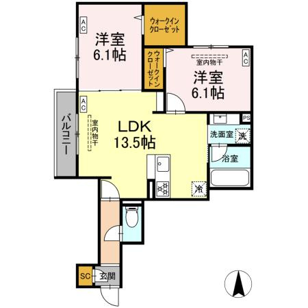 【間取り】 | ブリューエン河原口