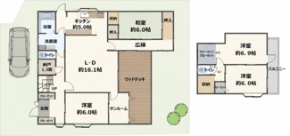 【間取り】 | 西宮市　苦楽園二番町　中古戸建