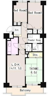 【間取り】 | 立川サニーコート | 間取りです。