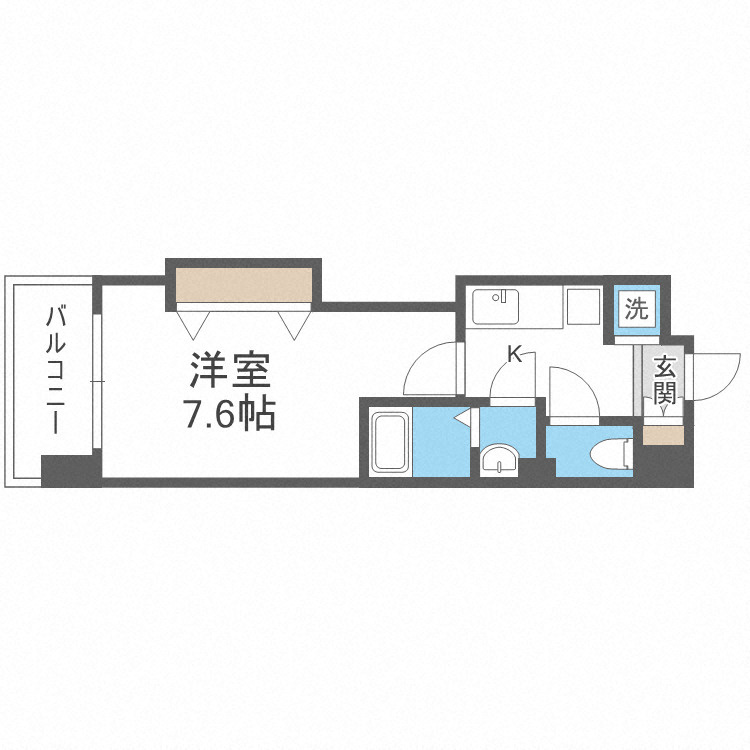 Luxe難波西IIIの間取り