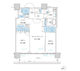 【間取り】 | パークシティ柏の葉キャンパス　ザ・ゲートタワー　ウエスト