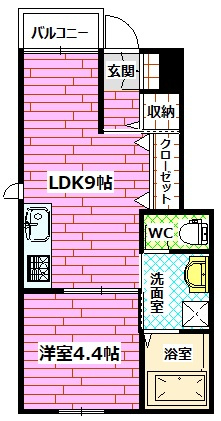 ハイツ海田稲荷町の間取り