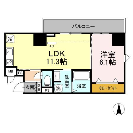 Ｊｅ　Ｇｌｙｃｉｎｅ　寿町の間取り