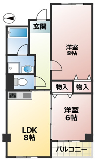 【間取り】 | コーポラス伏見