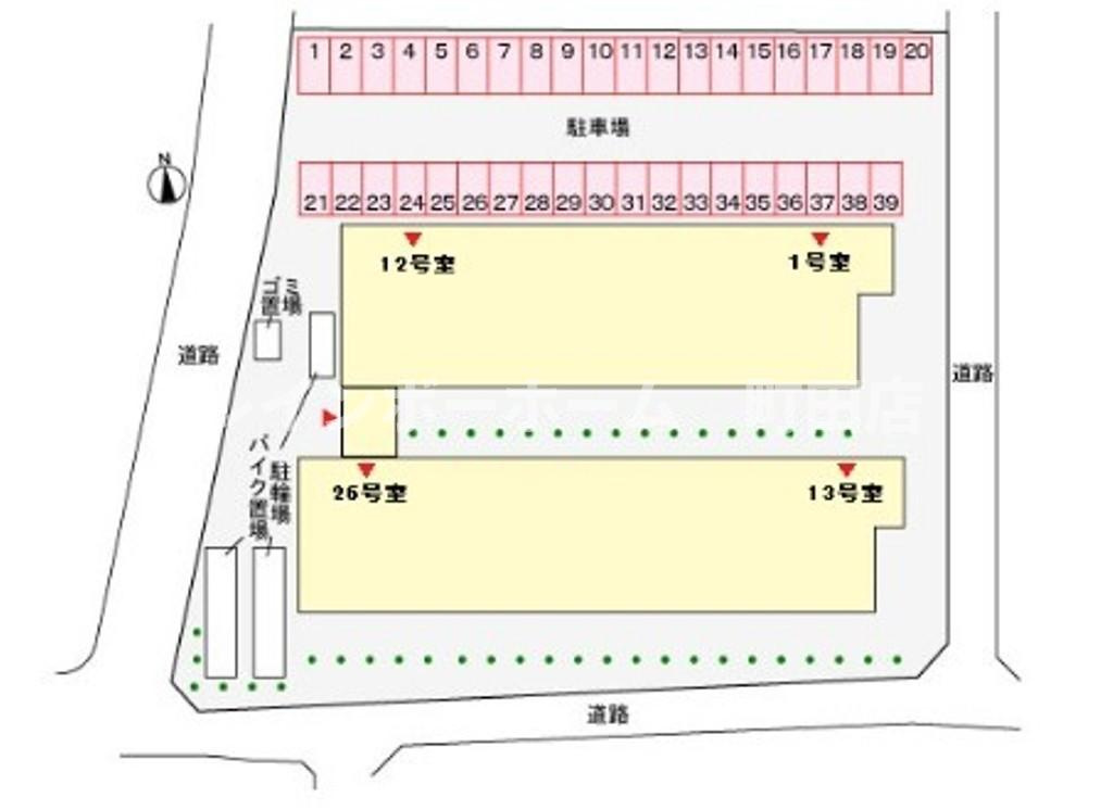 アタラクシア※初期費用分割あと払いサービス利用可能物件の区画図
