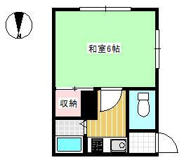 福岡アパートの間取り|間取りです