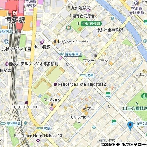 レジディア博多駅南の地図