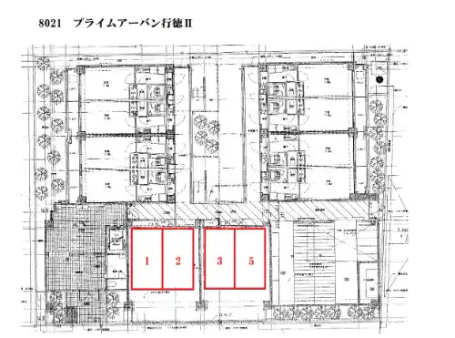 ザ・レジデンス行徳Ⅱの駐車場|駐車場配置図