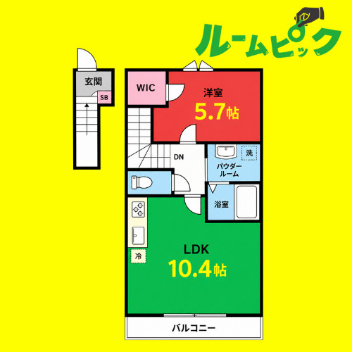 ラフィネコート　名古屋市賃貸　仲介手数料無料の間取り