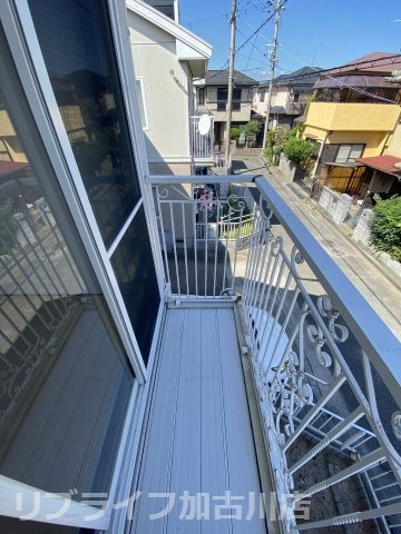 アシーネ加古川Aのバルコニー