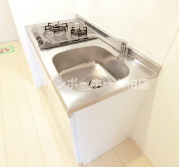 【仲介手数料：50％OFF】対象物件！のキッチン|２口ガスコンロです