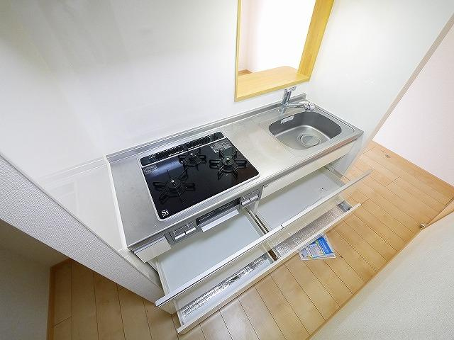 カーサレイメイ　Ａ棟のキッチン|キッチンでお料理をお楽しみください