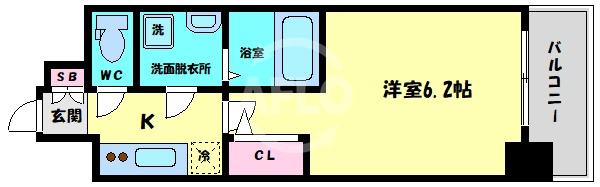 エスリード大阪京橋フロレゾンの間取り|エスリード大阪京橋フロレゾン　間取り