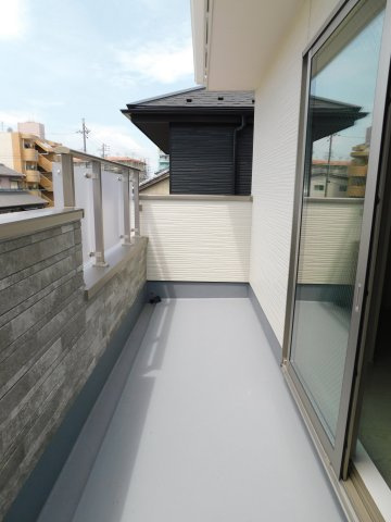 名古屋市港区港北町３丁目の新築一戸建のバルコニー|◇バルコニー◇　　南面で陽当り良好なワイドバルコニー♪　