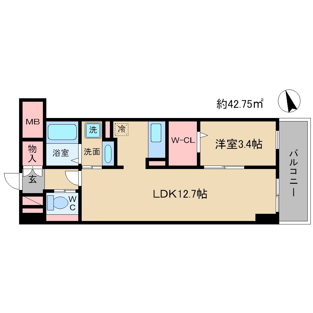 LaSante梅田北の間取り