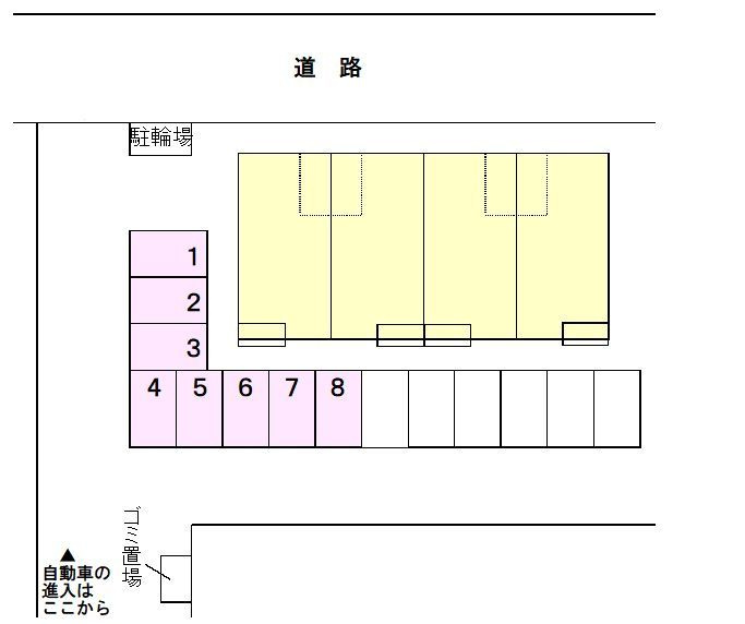 Ｃａｌｍｅ　Ｍａｉｓｏｎ　Ｋの区画図