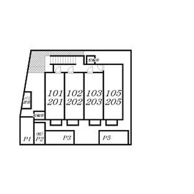 ハイツ　みらいの区画図