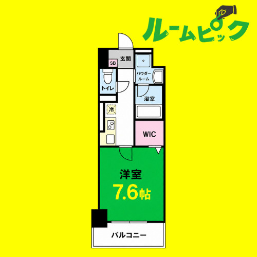 リベルティア　名古屋市賃貸　仲介手数料無料の間取り