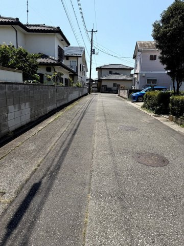 栃木市大平町新の前面道路含む現地写真|前面道路北側6ｍ
