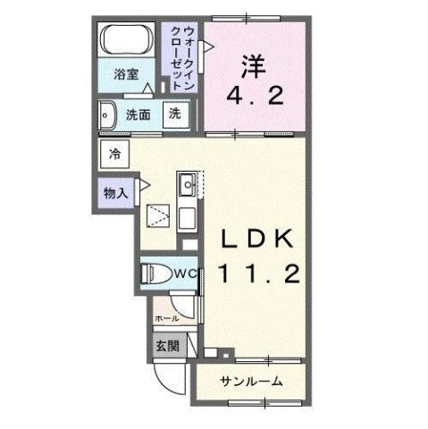 【間取り】 | アンフィニ　アムールⅠ