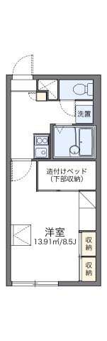 レオパレスアビテの間取り